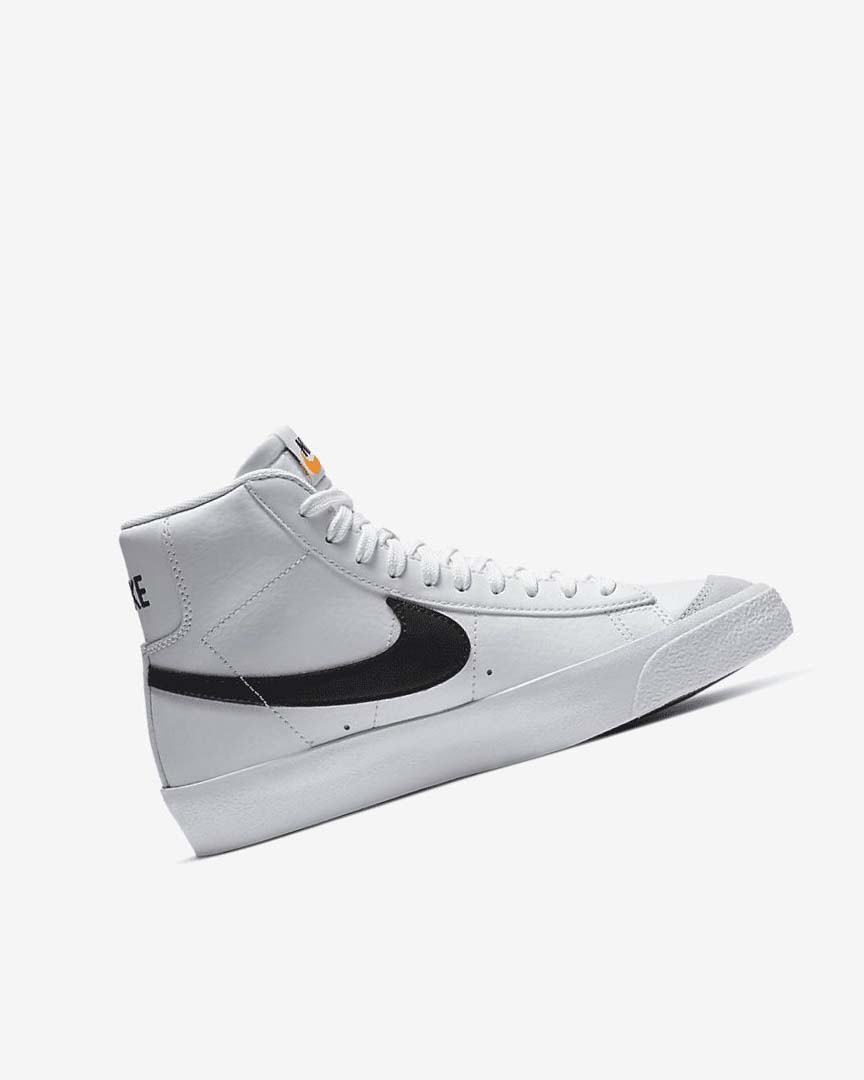 Nike Blazer Mid '77 Joggesko Gutt Hvite Oransje Svarte | NO4644