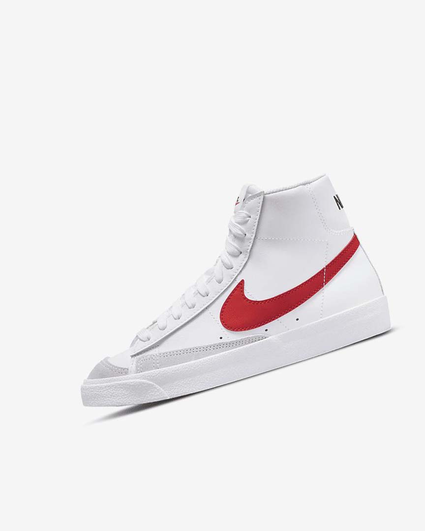 Nike Blazer Mid \'77 Joggesko Gutt Hvite Blå Svarte Rød | NO5410