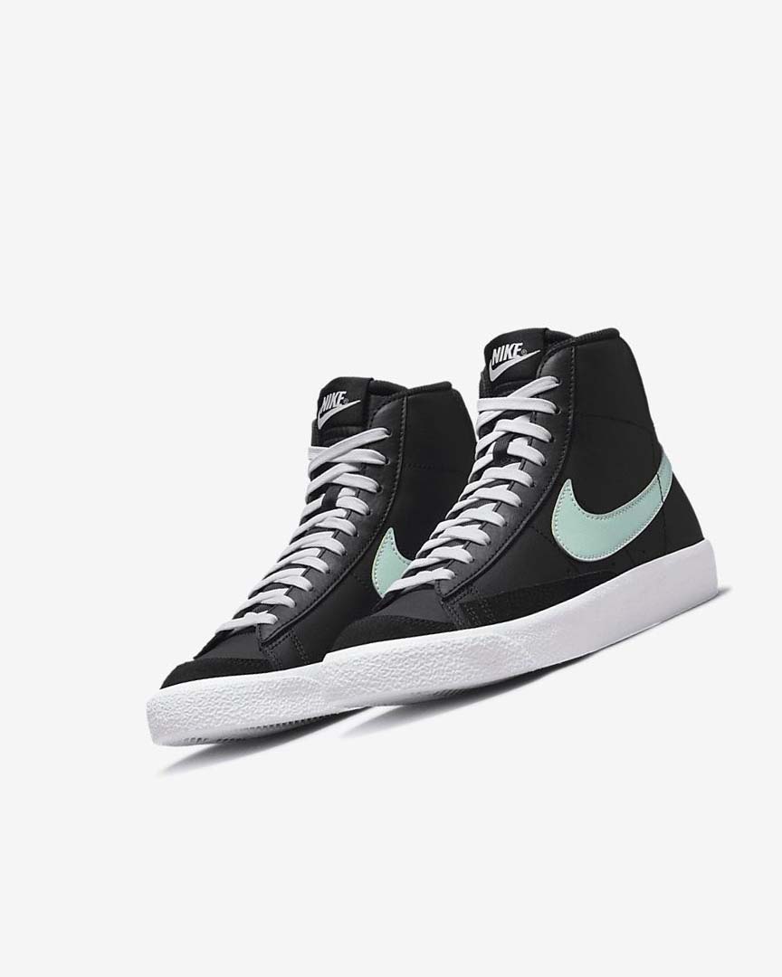 Nike Blazer Mid '77 Joggesko Gutt Svarte Hvite Mint | NO2638