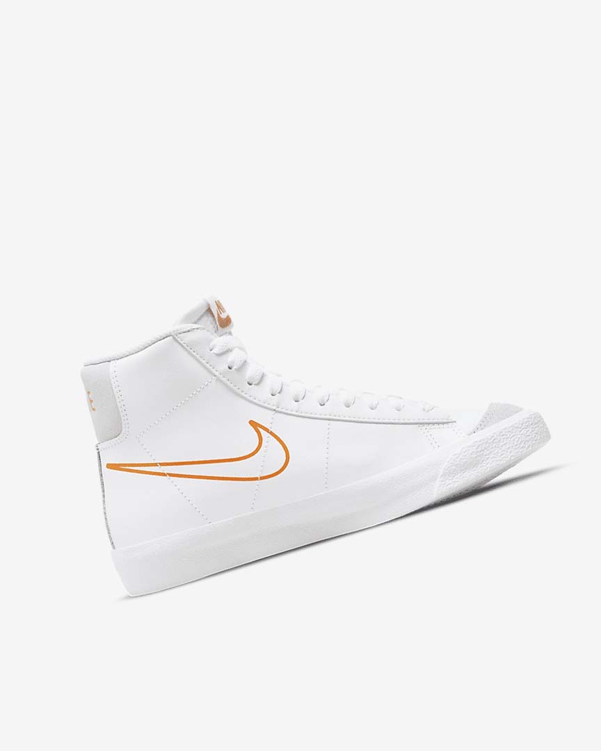 Nike Blazer Mid '77 Joggesko Jente Hvite Svarte Hvite | NO3269