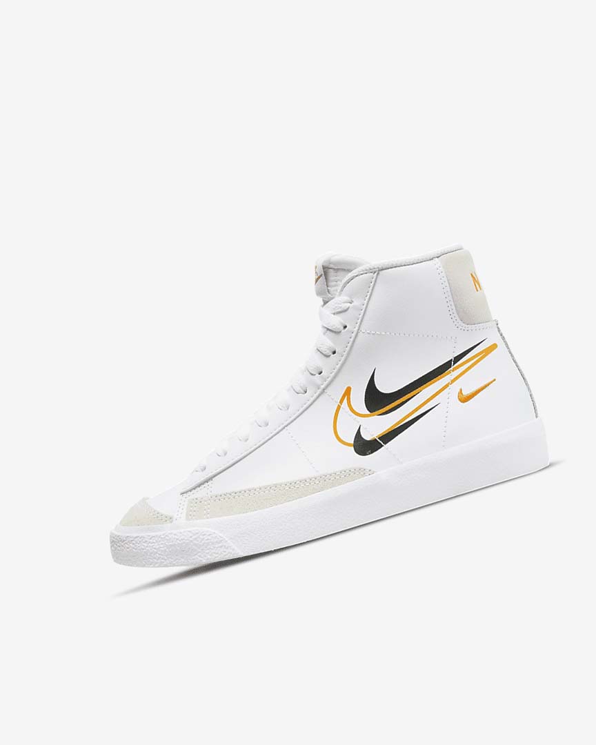 Nike Blazer Mid \'77 Joggesko Jente Hvite Svarte Hvite | NO3269