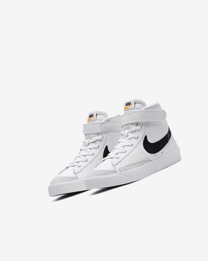 Nike Blazer Mid '77 Joggesko Jente Hvite Oransje Svarte | NO5464