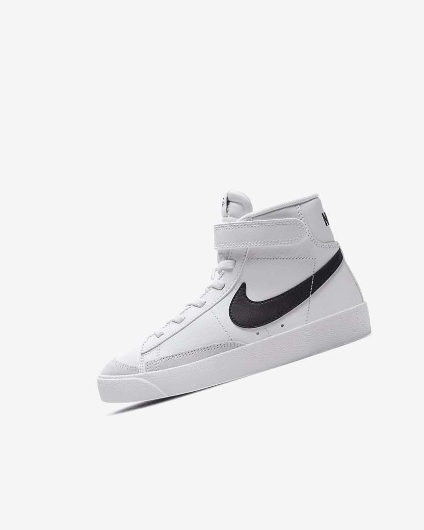 Nike Blazer Mid \'77 Joggesko Jente Hvite Oransje Svarte | NO5464