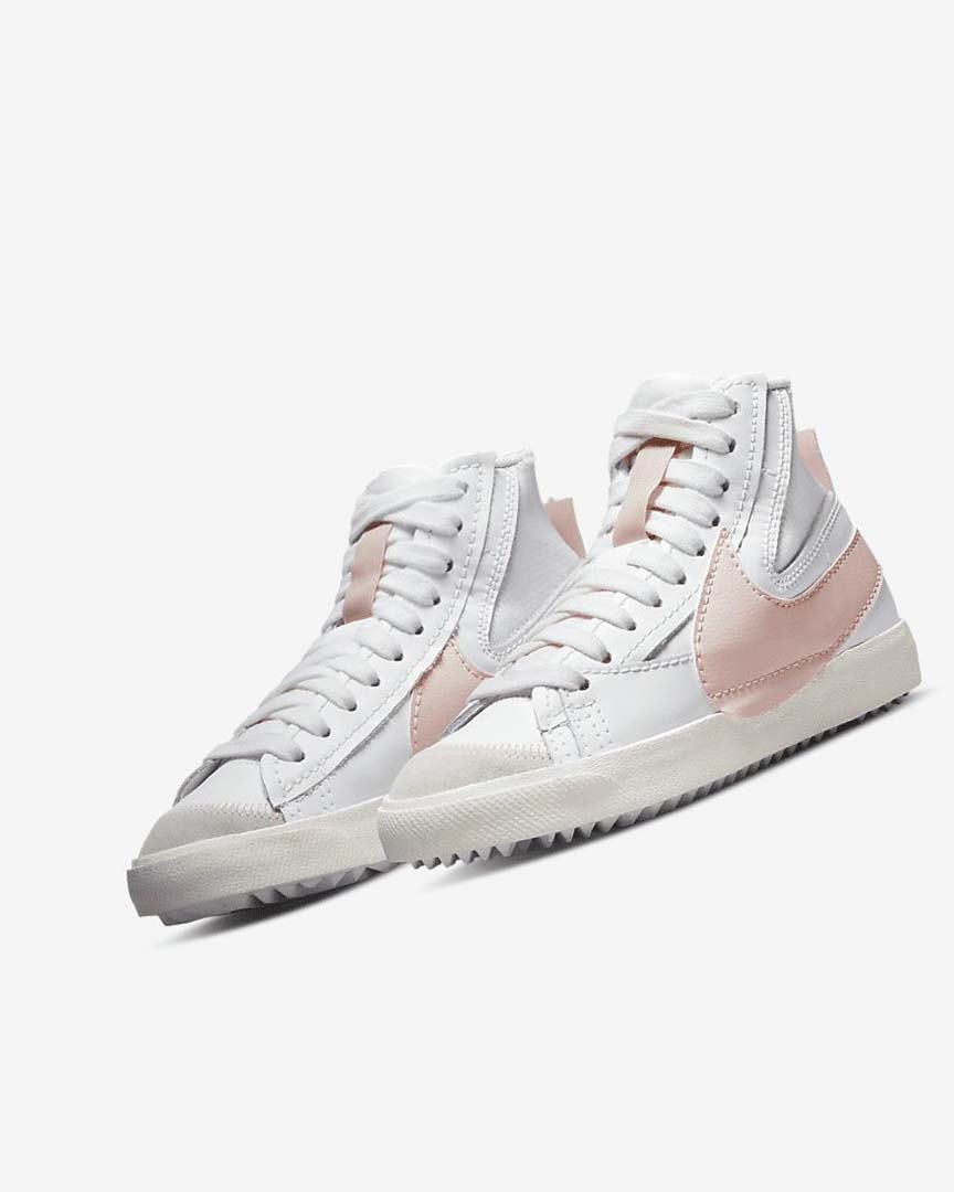 Nike Blazer Mid '77 Jumbo Joggesko Dame Hvite Rosa | NO5408