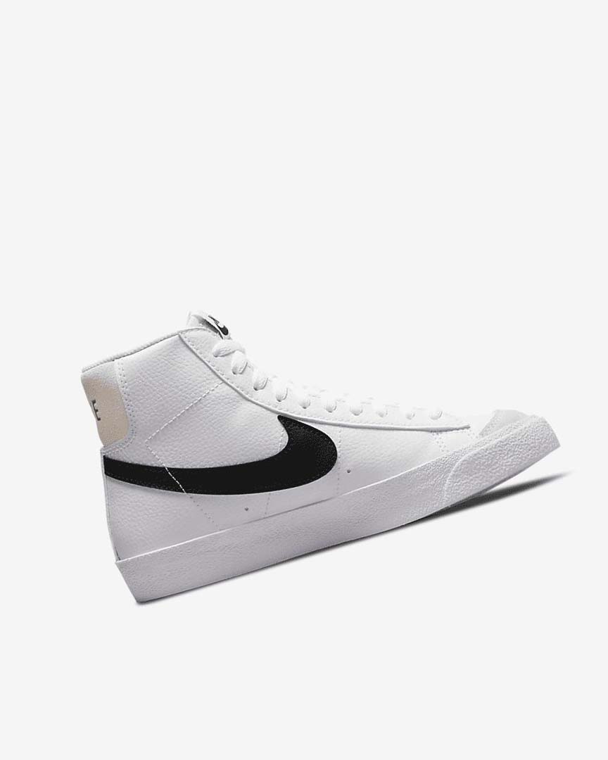 Nike Blazer Sko Gutt Hvite Hvite Svarte | NO5154