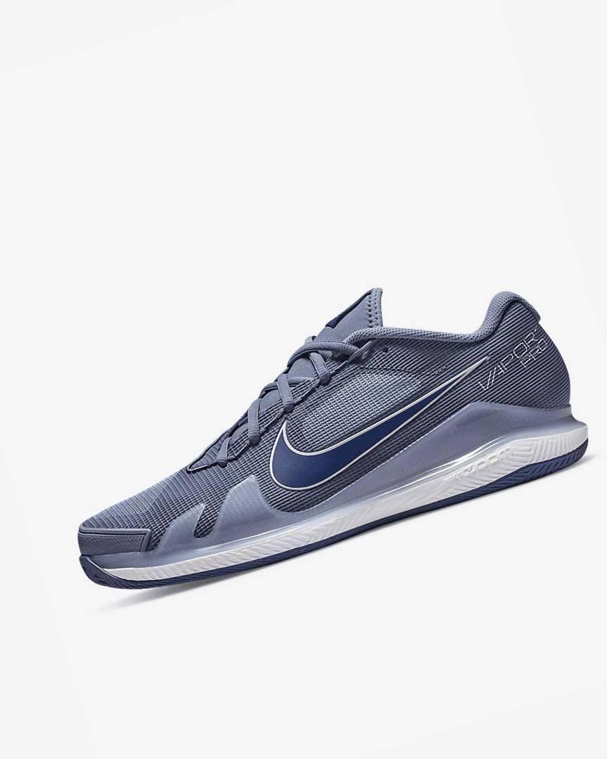 Nike Court Air Zoom Vapor Pro Tennis Sko Herre Hvite Marineblå | NO5221