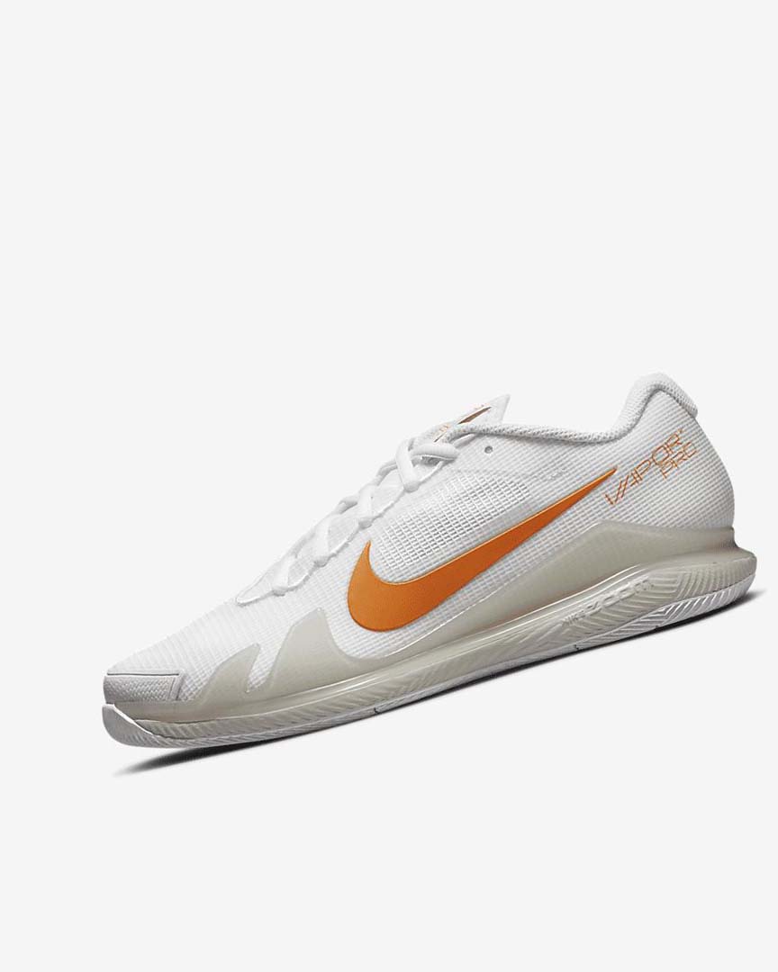 Nike Court Air Zoom Vapor Pro Tennis Sko Dame Hvite Lyse Beige Blå | NO5492