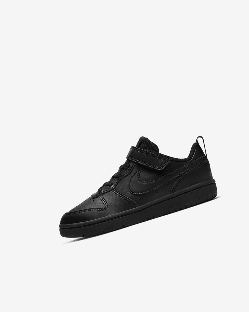 Nike Court Borough Low 2 Sko Gutt Svarte Svarte Svarte | NO2949