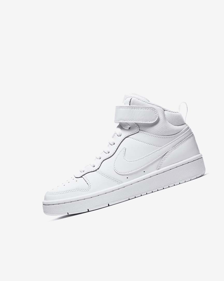 Nike Court Borough Mid 2 Sko Jente Hvite Hvite Hvite | NO2470