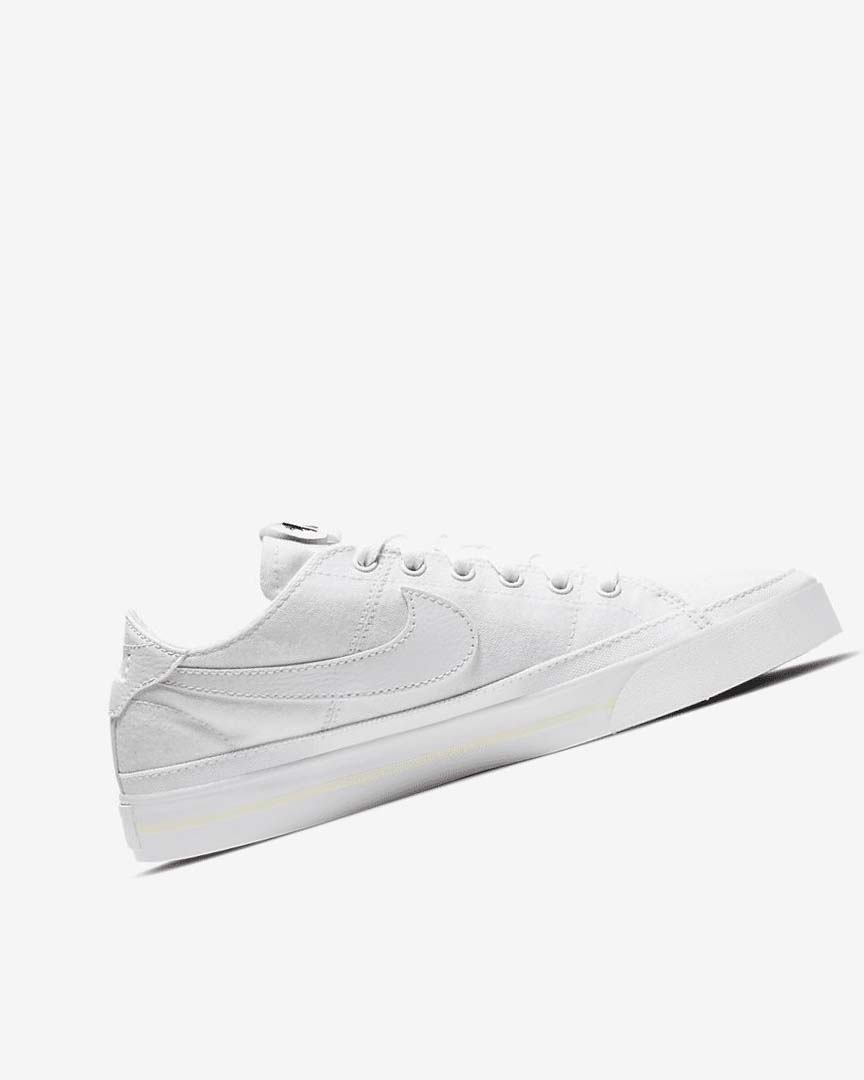 Nike Court Legacy Canvas Joggesko Dame Hvite Hvite Hvite | NO5237