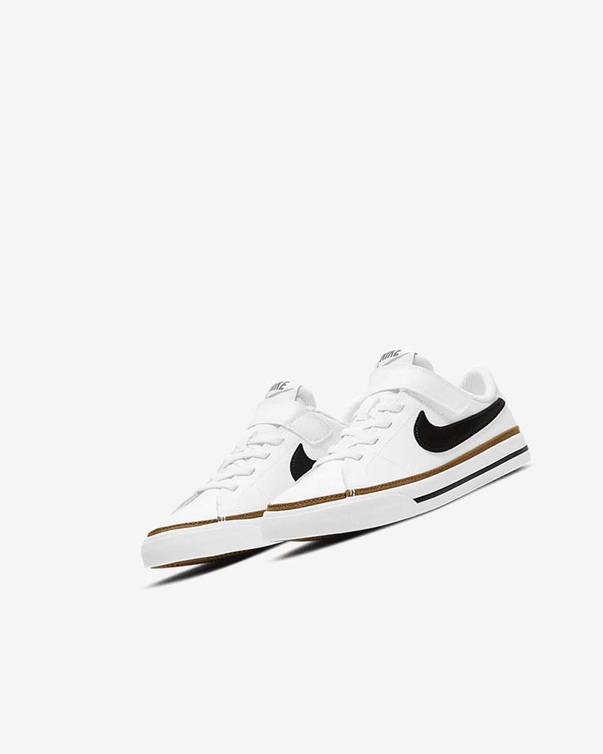 Nike Court Legacy Joggesko Gutt Hvite Lyse Brune Svarte | NO5025