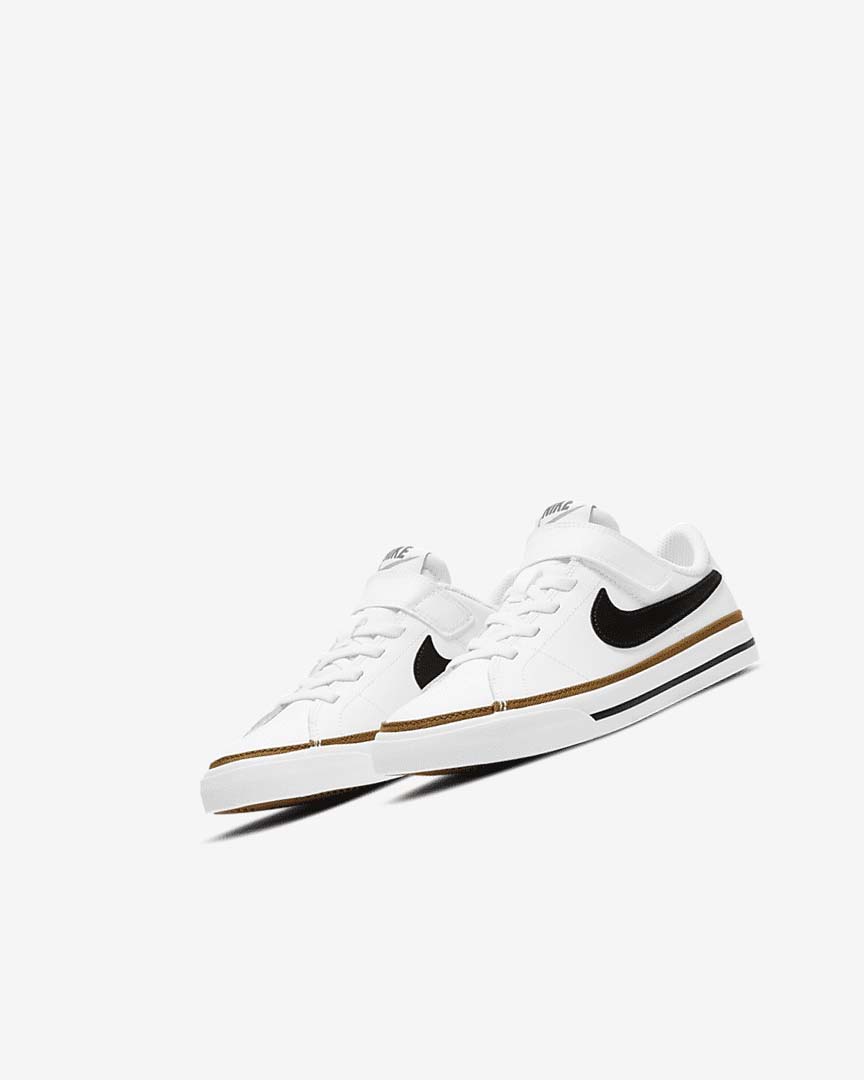 Nike Court Legacy Joggesko Jente Hvite Lyse Brune Svarte | NO2691