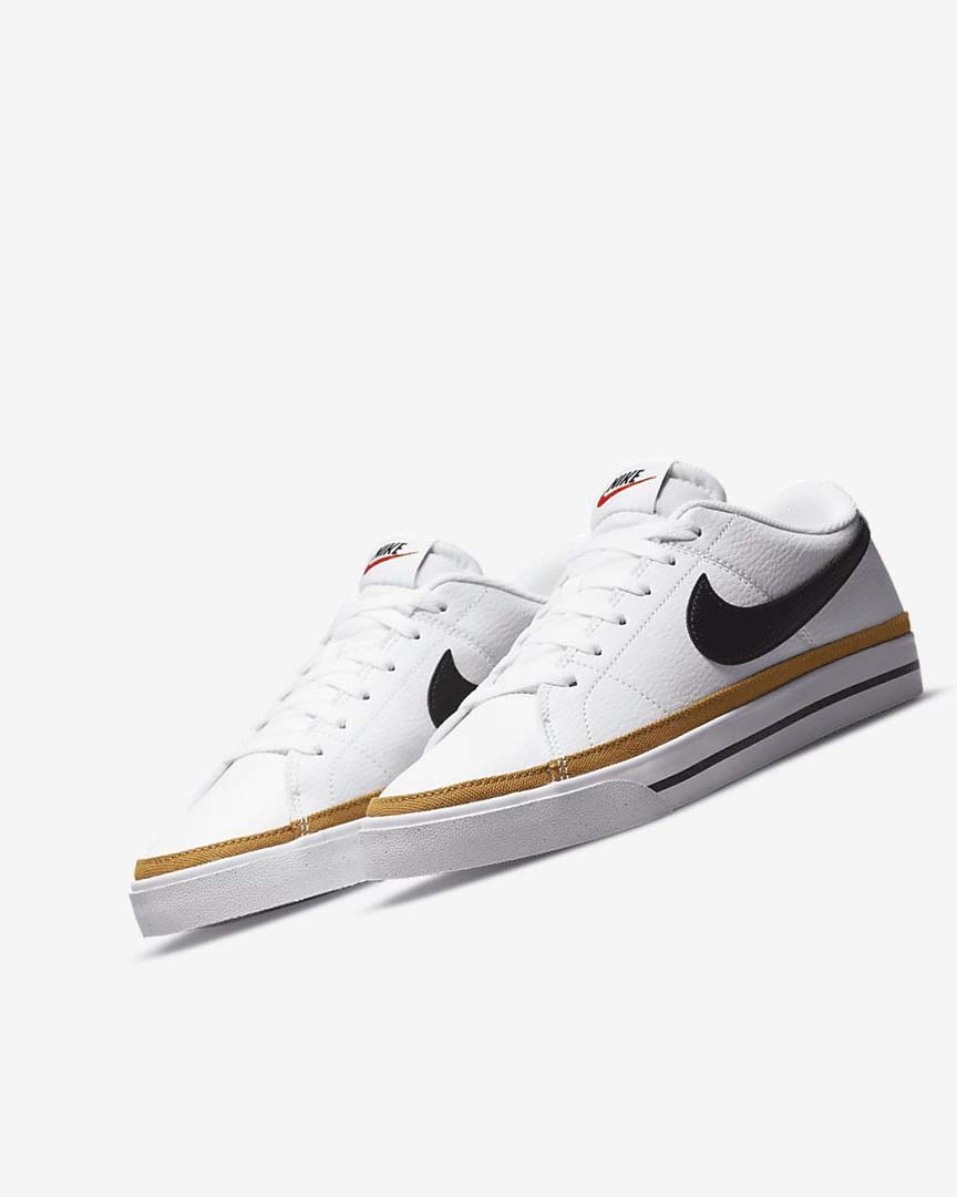 Nike Court Legacy Next Nature Joggesko Dame Hvite Oransje Svarte | NO2548