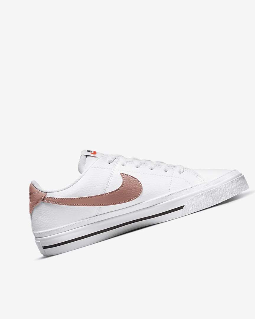 Nike Court Legacy Next Nature Joggesko Dame Hvite Oransje Svarte Rosa | NO5506