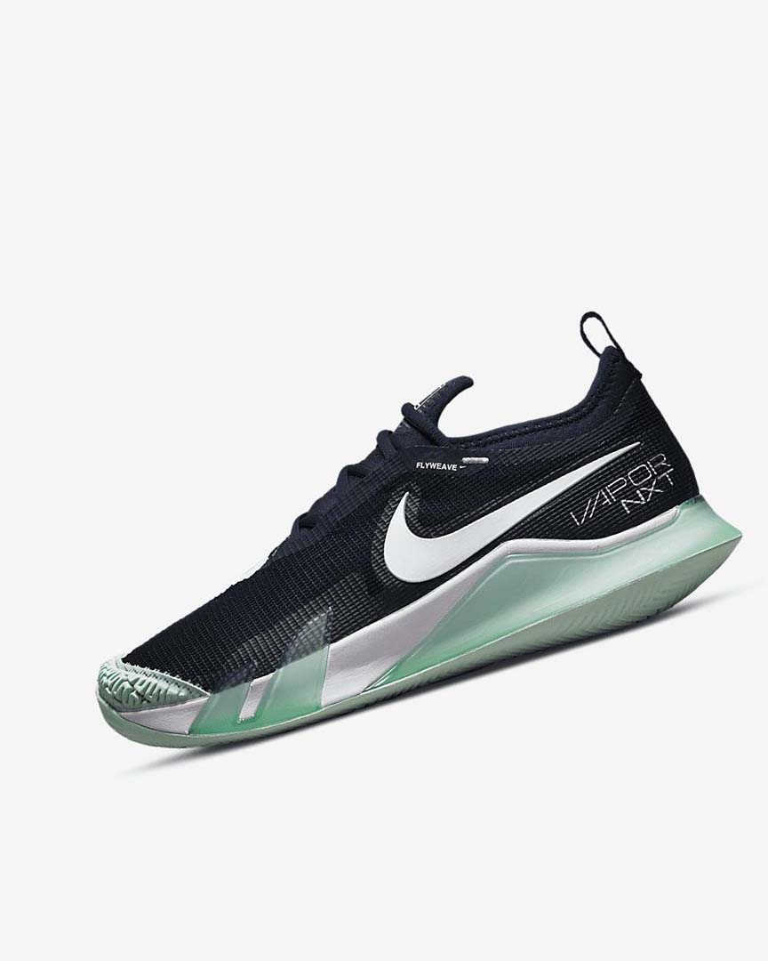 Nike Court React Vapor NXT Tennis Sko Dame Obsidian Mint Hvite | NO1201