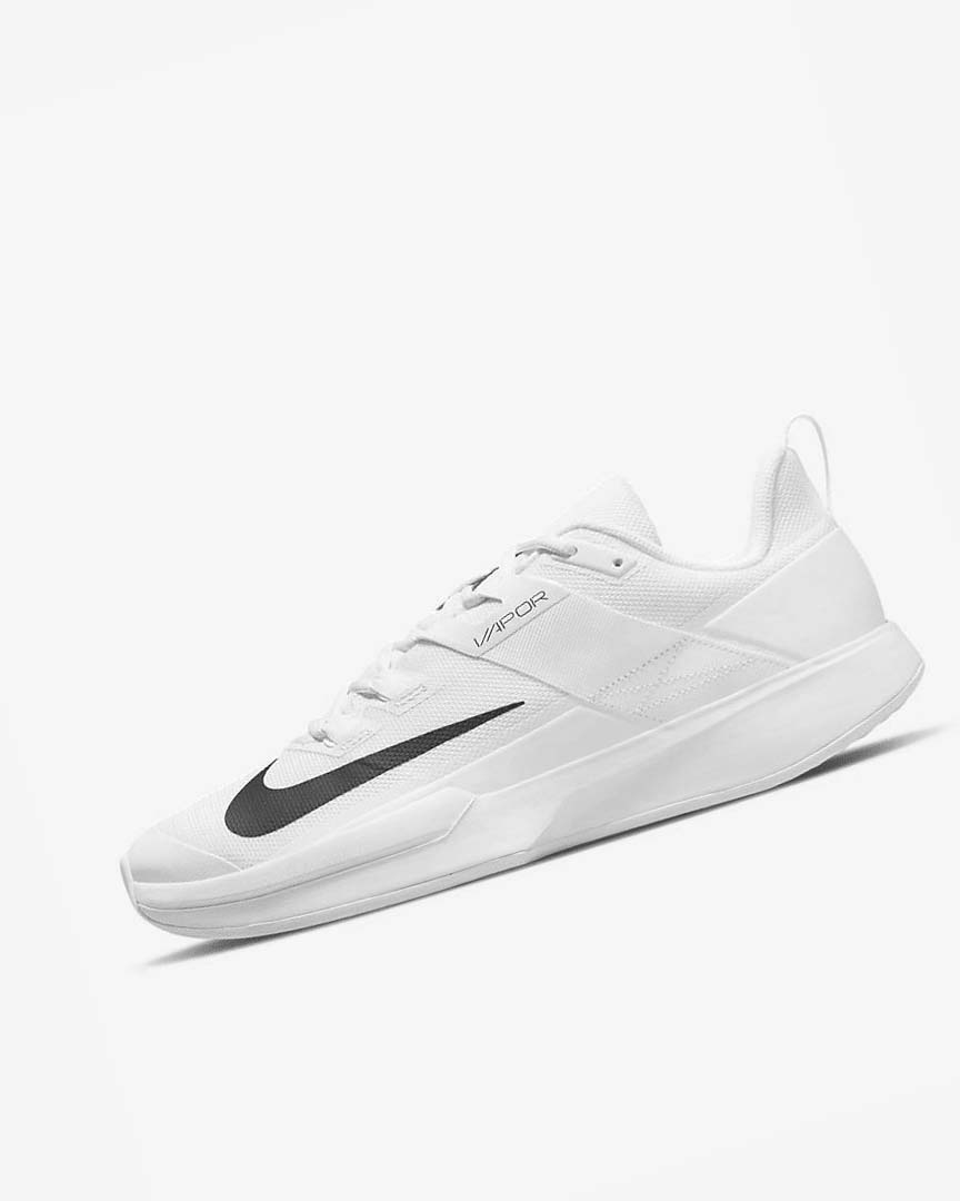 Nike Court Vapor Lite Tennis Sko Herre Hvite Svarte | NO2683