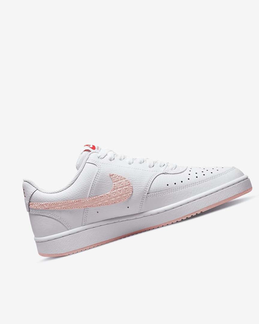 Nike Court Vision LO Joggesko Dame Hvite Rød | NO3168