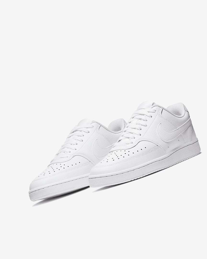 Nike Court Vision Low Joggesko Dame Hvite Hvite Hvite | NO5022