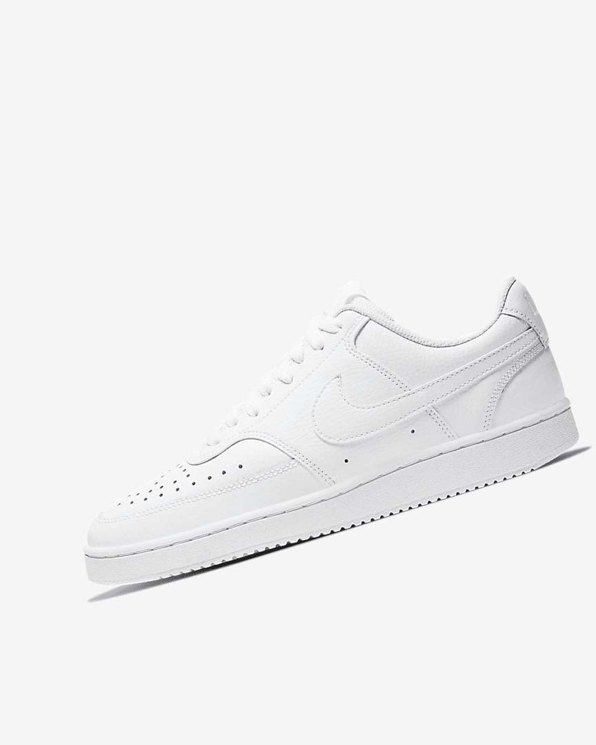 Nike Court Vision Low Joggesko Dame Hvite Hvite Hvite | NO5022