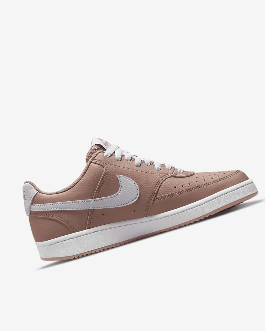 Nike Court Vision Low Next Nature Joggesko Dame Rosa Svarte Hvite | NO2448