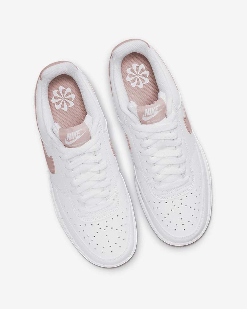 Nike Court Vision Low Next Nature Joggesko Dame Hvite Rosa | NO4925