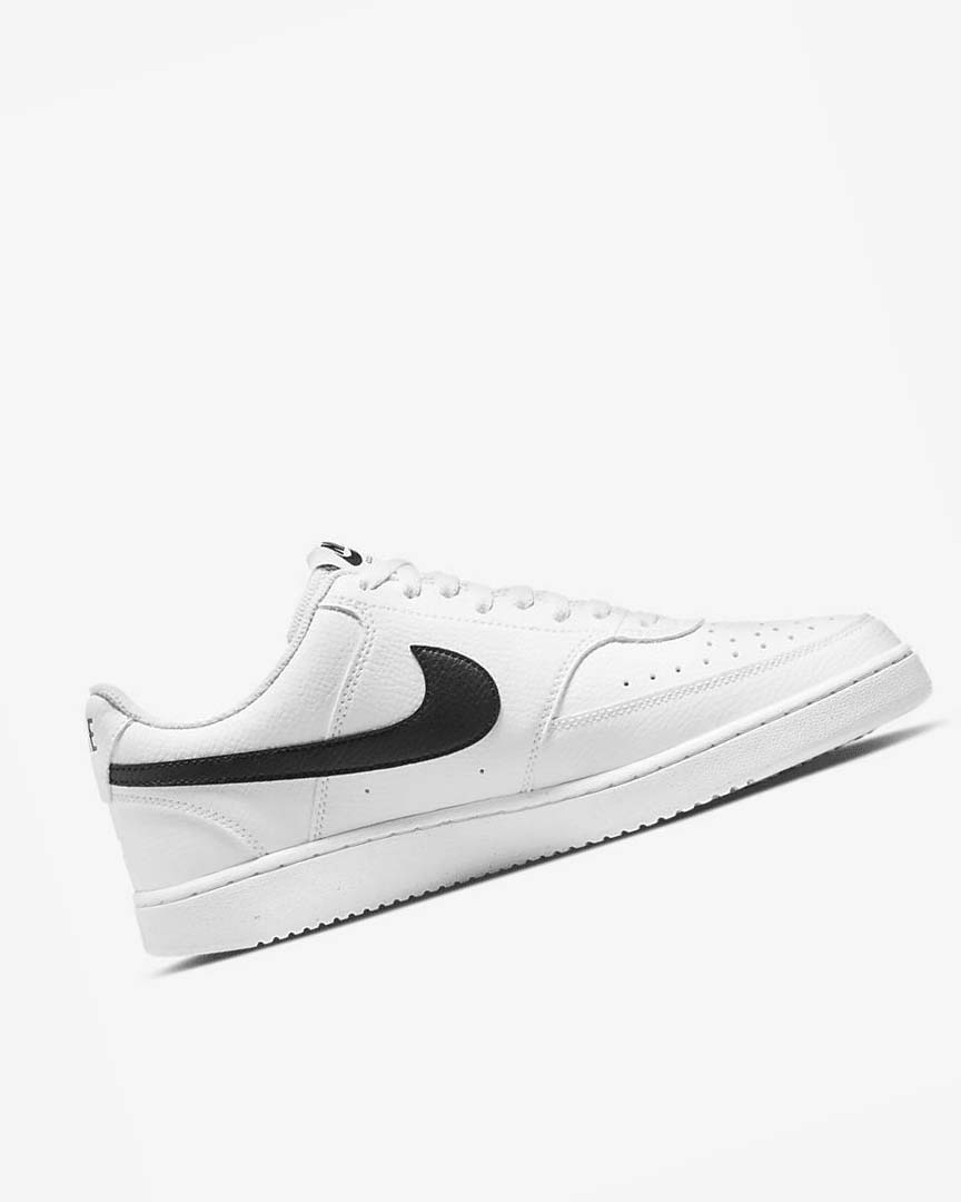 Nike Court Vision Low Next Nature Joggesko Herre Hvite Hvite Svarte | NO4956