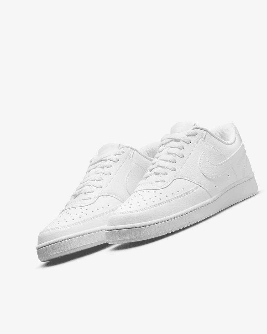 Nike Court Vision Low Next Nature Joggesko Dame Hvite Hvite Hvite | NO5563