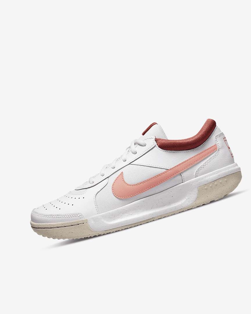 Nike Court Zoom Lite 3 Tennis Sko Dame Hvite Rød Hvite Lyse | NO5265