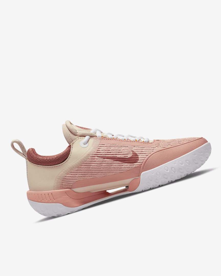 Nike Court Zoom NXT Tennis Sko Dame Hvite Hvite Rød | NO1146