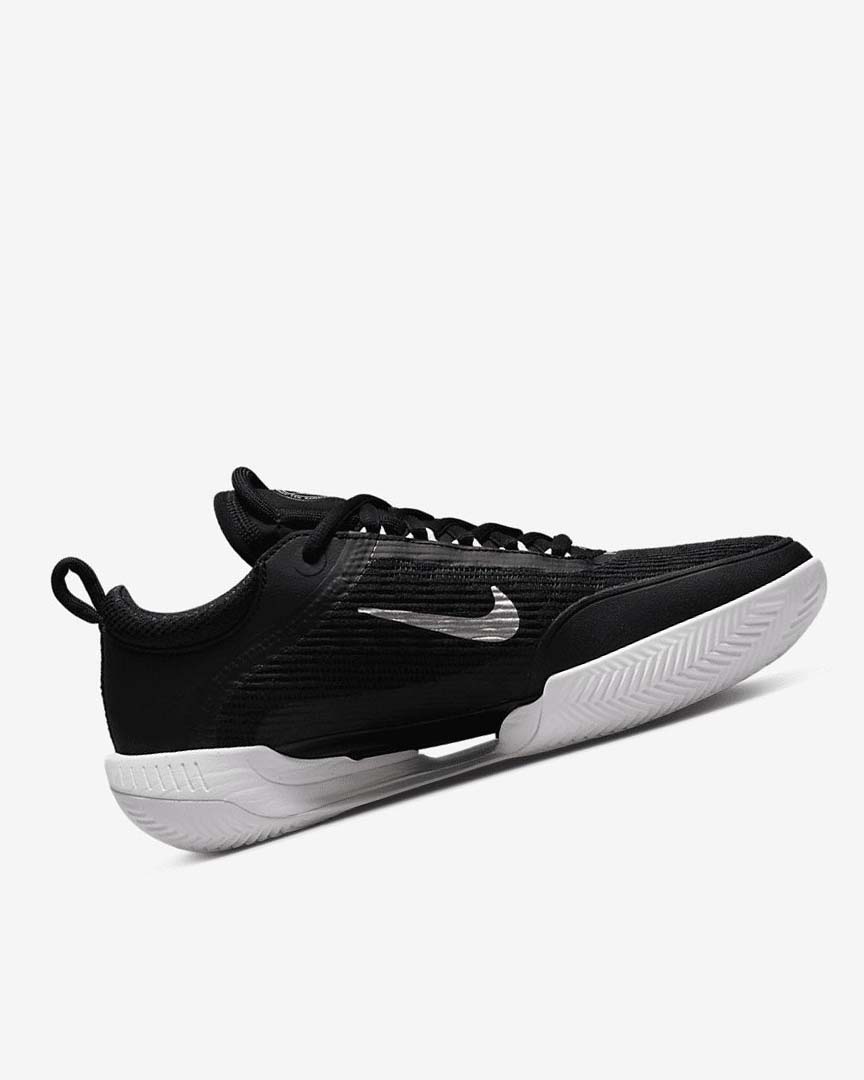 Nike Court Zoom NXT Tennis Sko Dame Svarte Hvite Mørke Grå Metal Rød Brune | NO4818