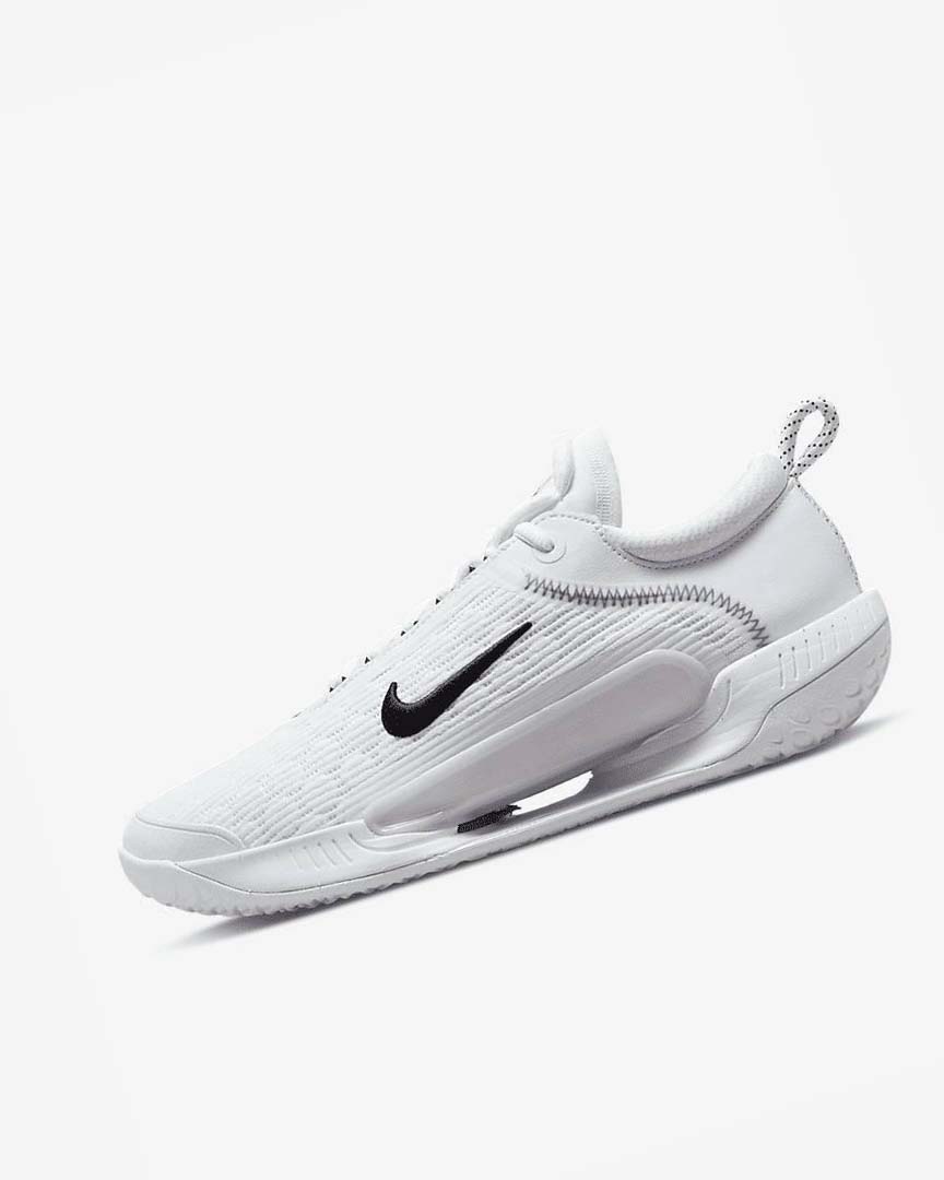 Nike Court Zoom NXT Tennis Sko Herre Hvite Svarte | NO2461