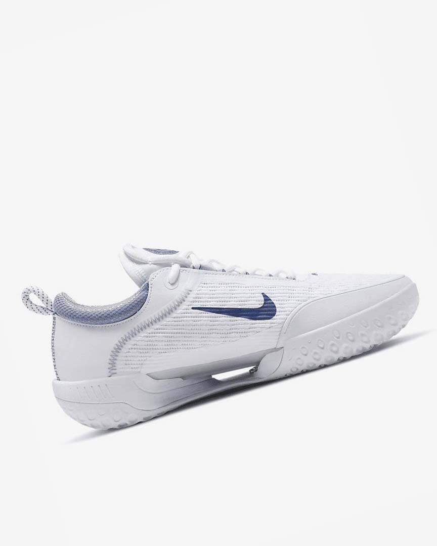 Nike Court Zoom NXT Tennis Sko Herre Hvite Grå Marineblå | NO4930