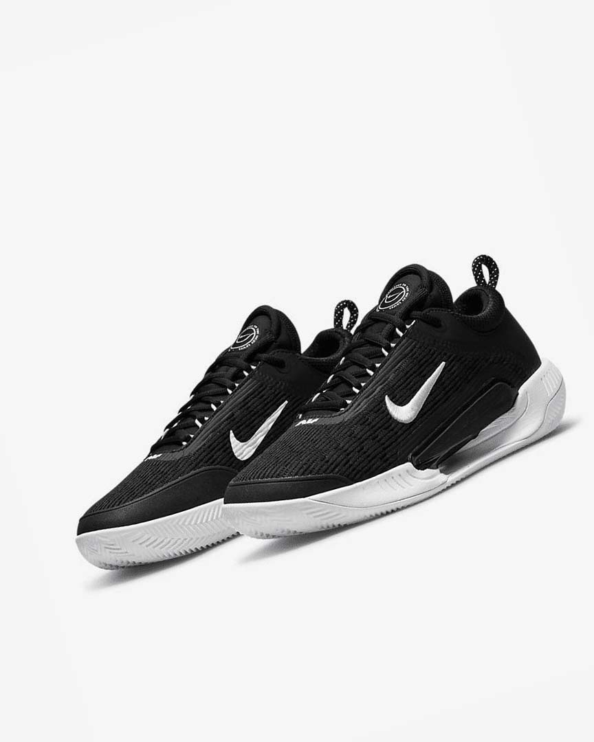 Nike Court Zoom NXT Tennis Sko Herre Svarte Hvite | NO5215