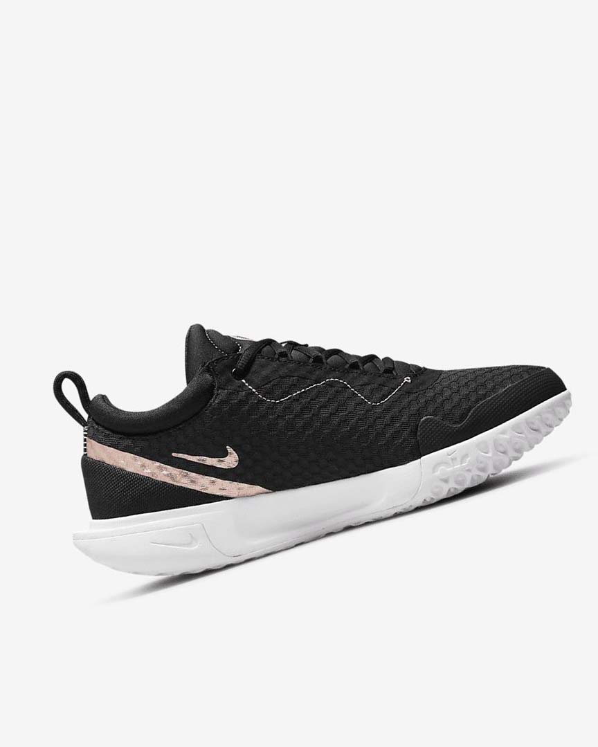 Nike Court Zoom Pro Tennis Sko Dame Svarte Hvite Metal Rød Brune | NO3122