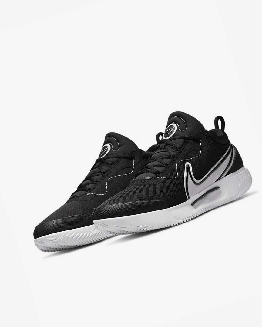 Nike Court Zoom Pro Tennis Sko Herre Svarte Hvite | NO1190