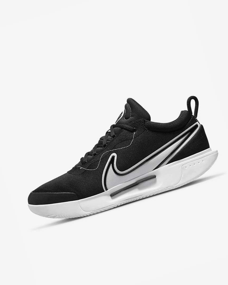 Nike Court Zoom Pro Tennis Sko Herre Svarte Hvite | NO1190