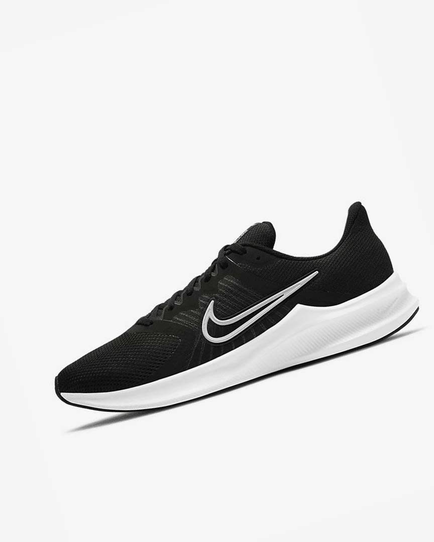 Nike Downshifter 11 Løpesko Vei Herre Svarte Mørke Grå Hvite | NO5599