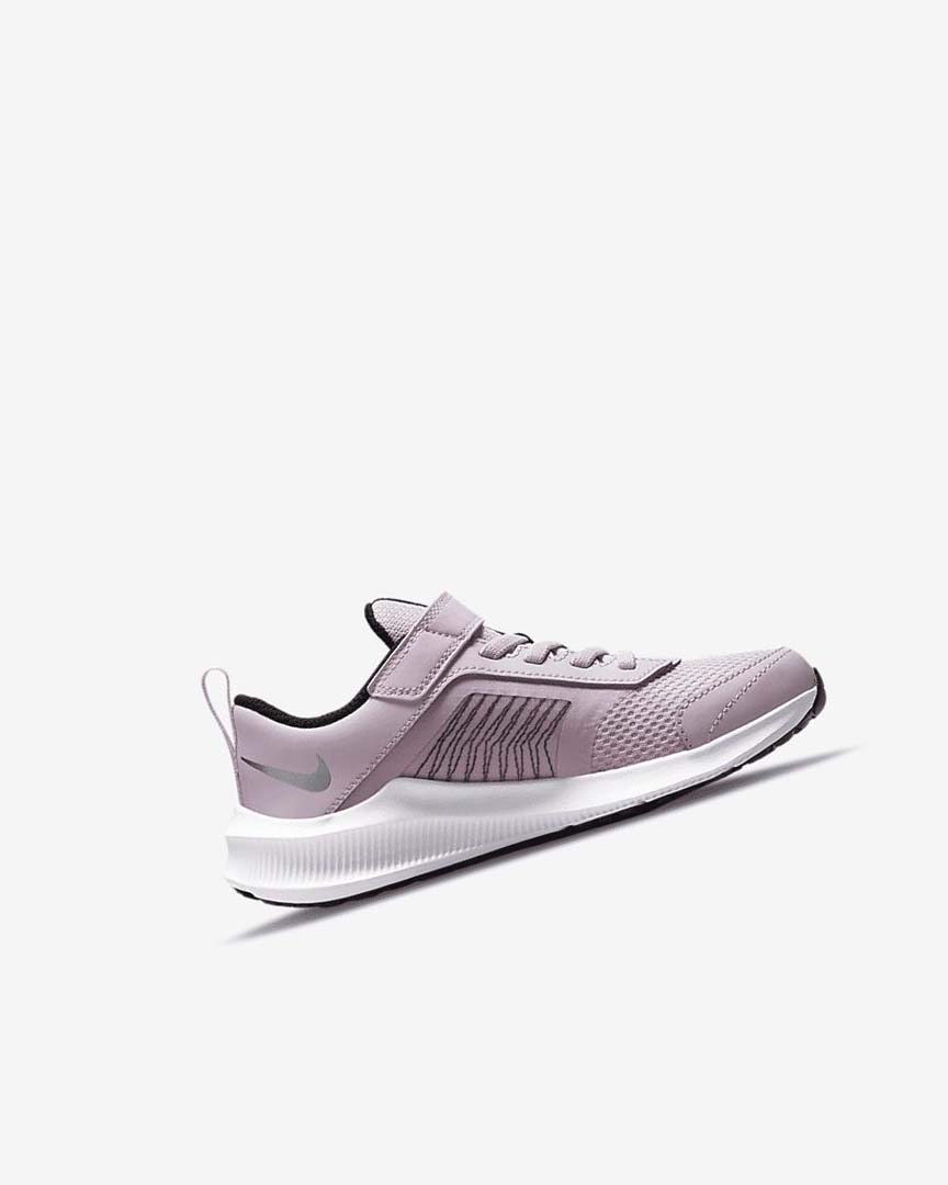 Nike Downshifter 11 Sko Gutt Rosa Svarte Hvite Metal Sølv | NO4866