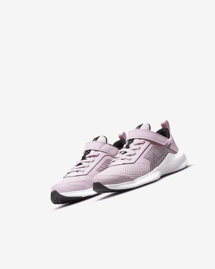 Nike Downshifter 11 Sko Gutt Rosa Svarte Hvite Metal Sølv | NO4866