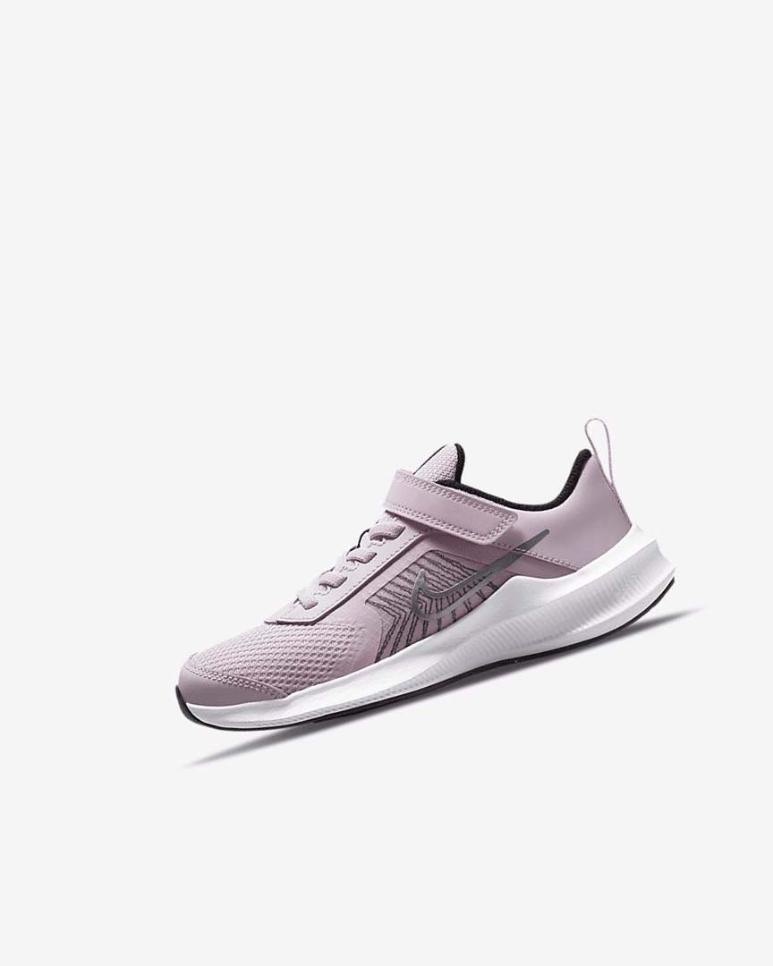 Nike Downshifter 11 Sko Gutt Rosa Svarte Hvite Metal Sølv | NO4866