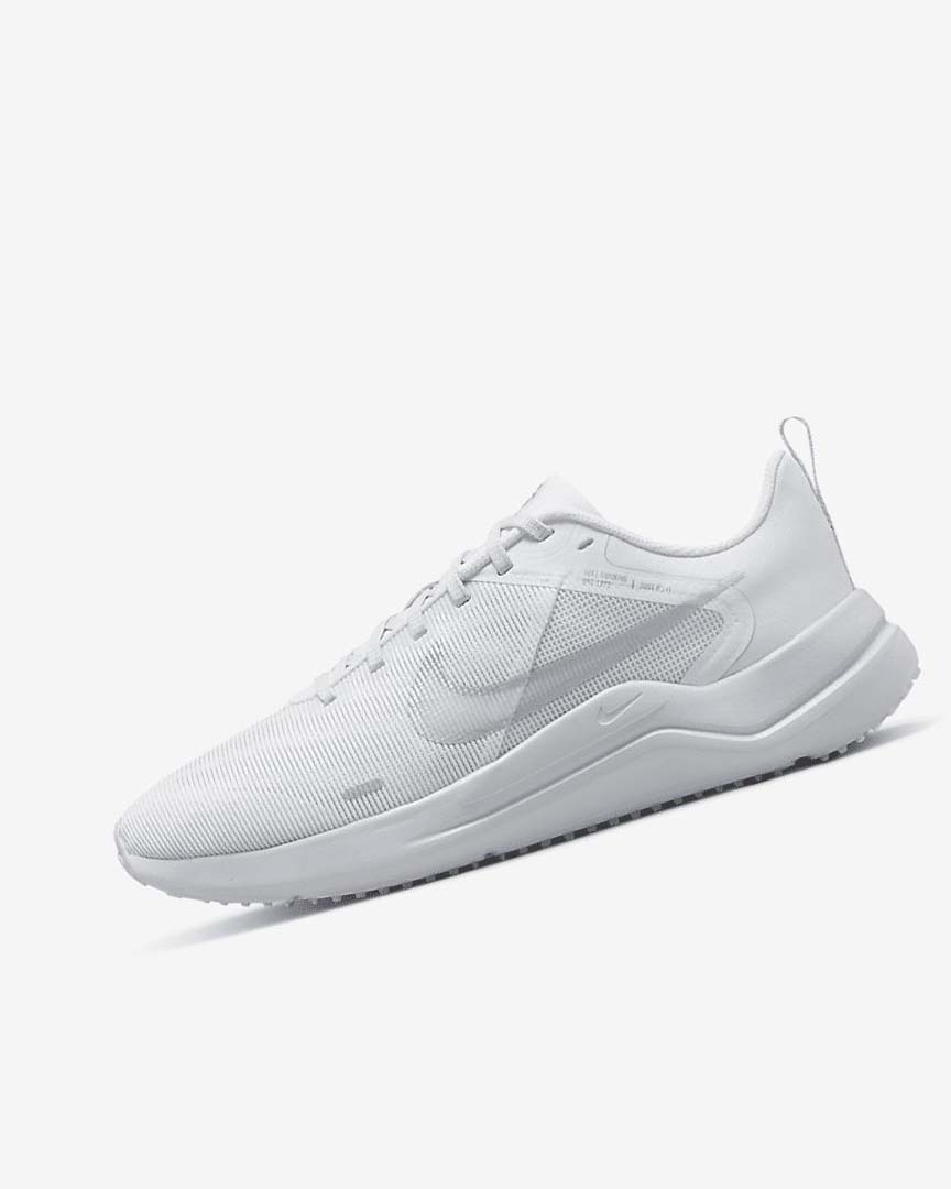 Nike Downshifter 12 Løpesko Vei Dame Hvite Platina Metal Sølv | NO5471