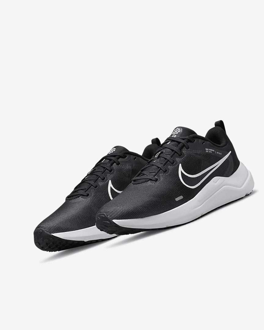 Nike Downshifter 12 Løpesko Vei Dame Svarte Grå Platina Hvite | NO5470