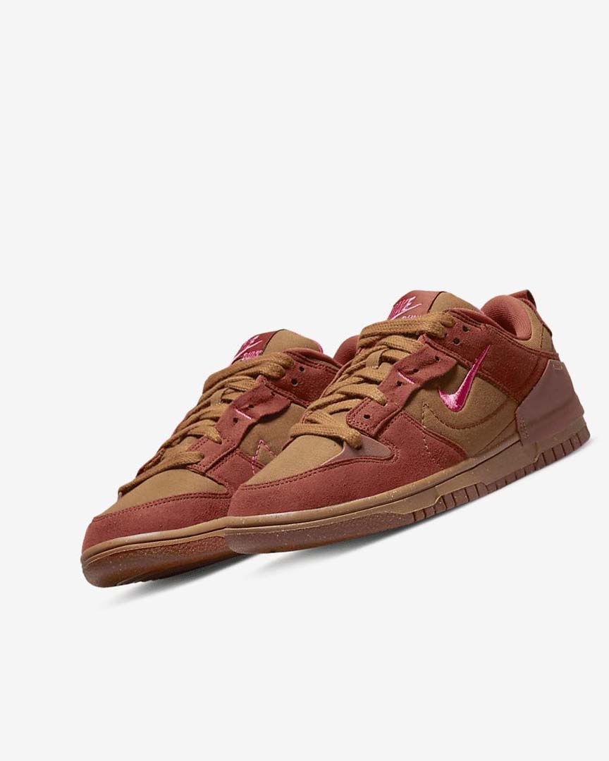 Nike Dunk Low Disrupt 2 Joggesko Dame Brune Oransje Rød Rosa | NO3182