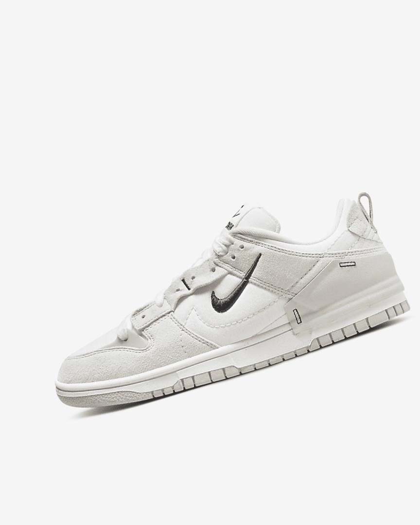 Nike Dunk Low Disrupt 2 Joggesko Dame Hvite Lyse Beige Svarte | NO2620