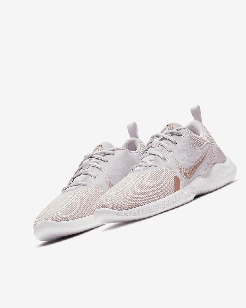 Nike Flex Experience Run 10 Løpesko Vei Dame Lyse Lilla Hvite Metal Rød Brune | NO4559