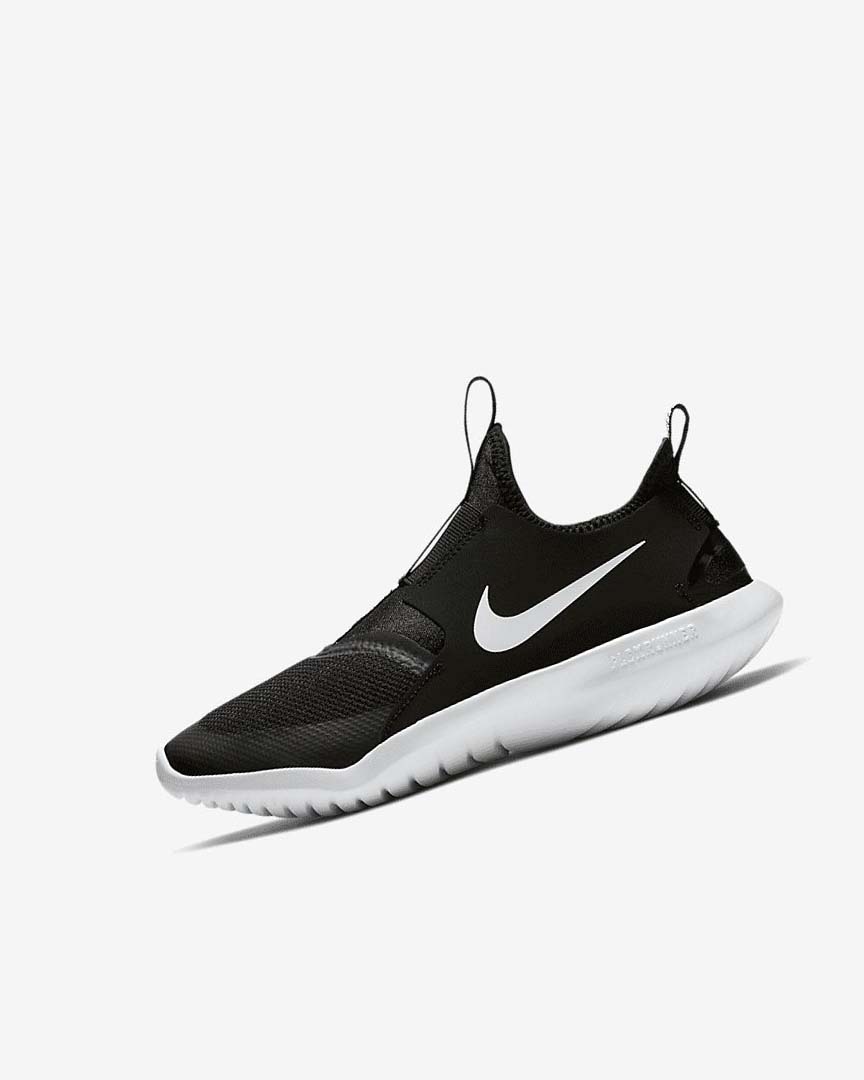 Nike Flex Runner Løpesko Gutt Svarte Hvite | NO4576