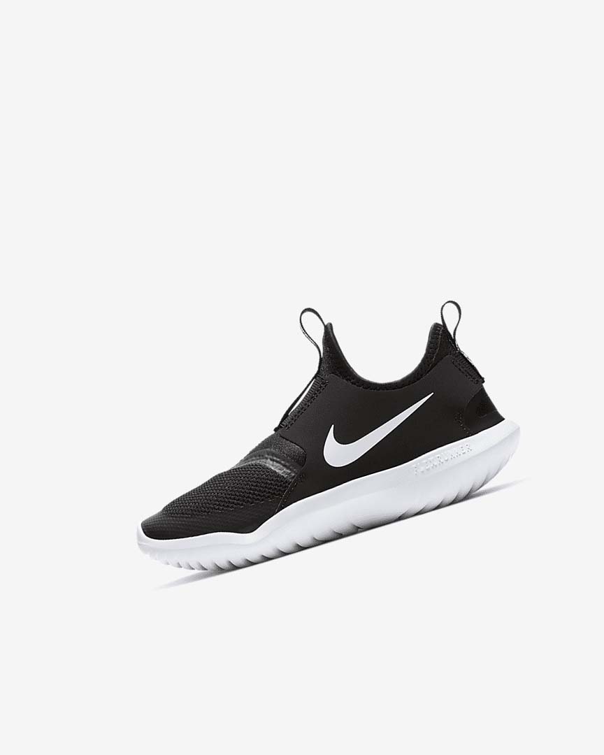 Nike Flex Runner Sko Jente Svarte Hvite | NO3094