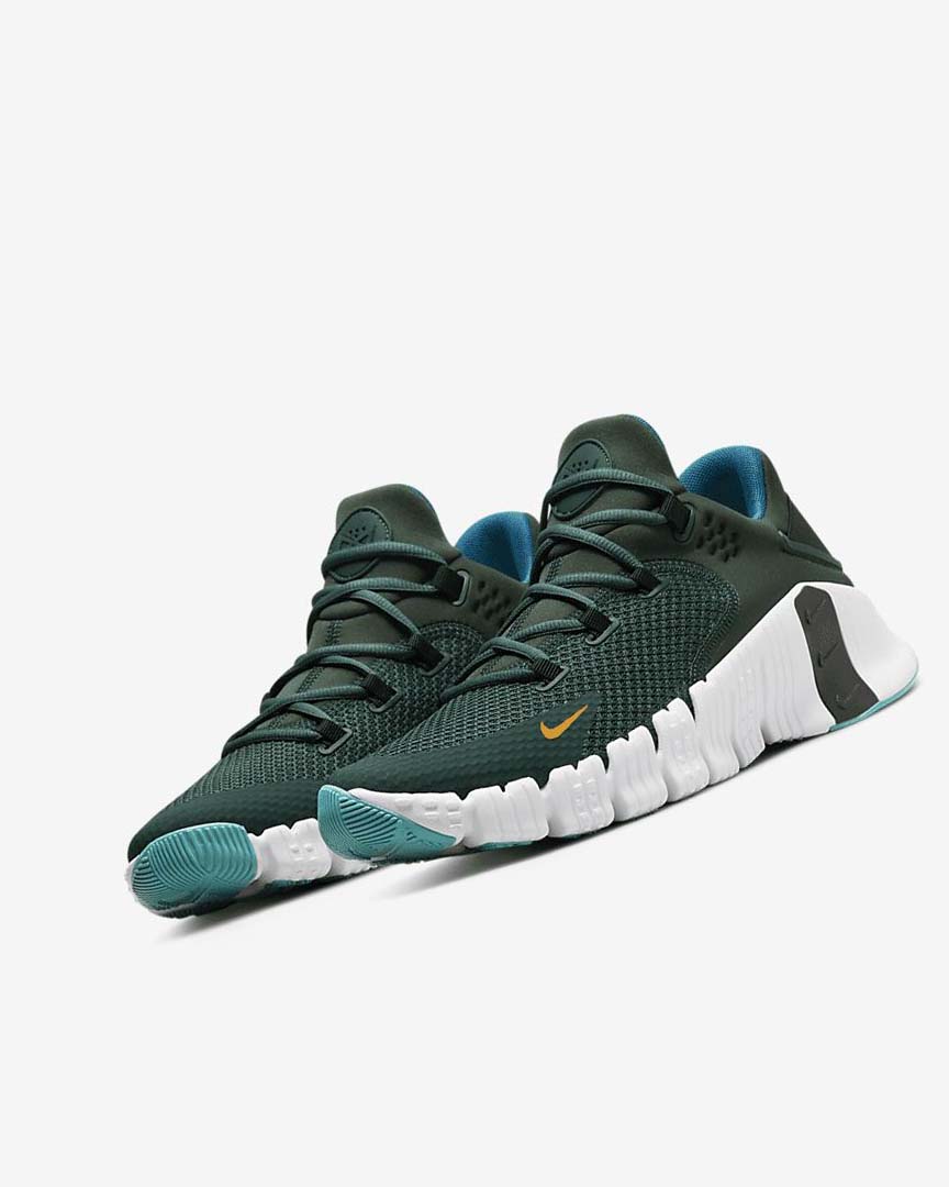 Nike Free Metcon 4 Treningssko Dame Grønn Svarte Hvite | NO3083