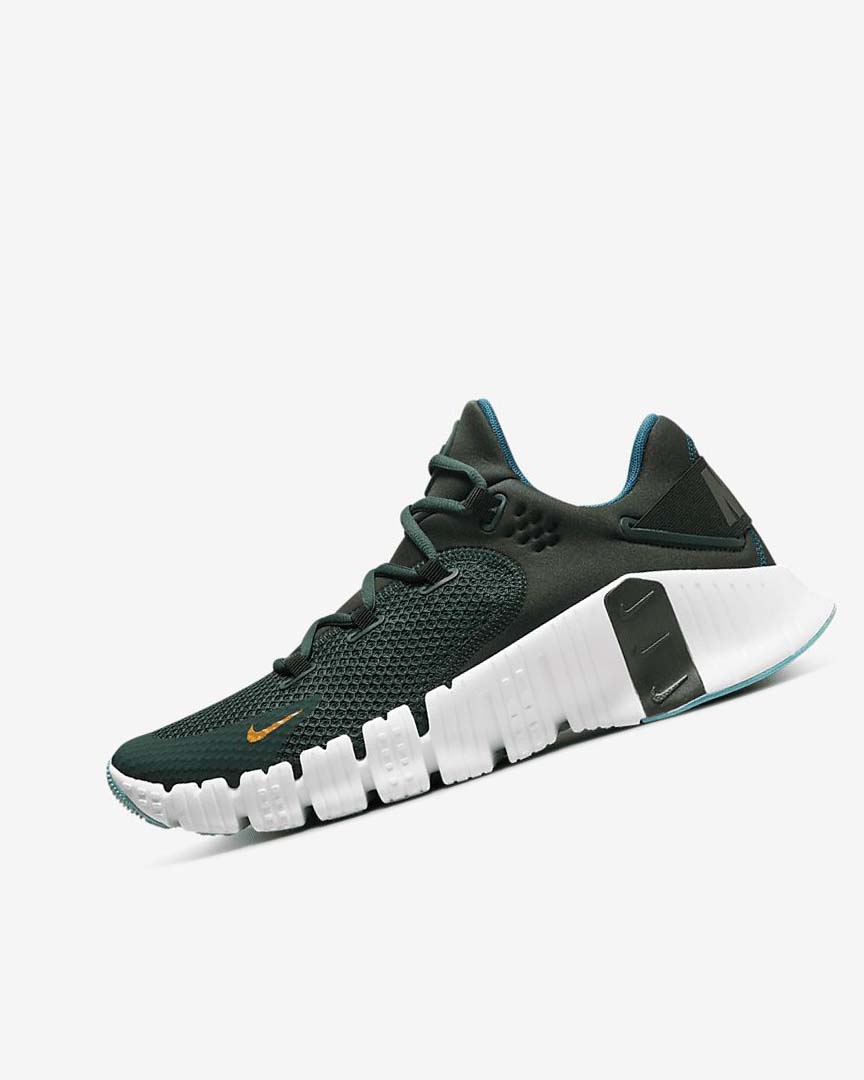 Nike Free Metcon 4 Treningssko Dame Grønn Svarte Hvite | NO3083