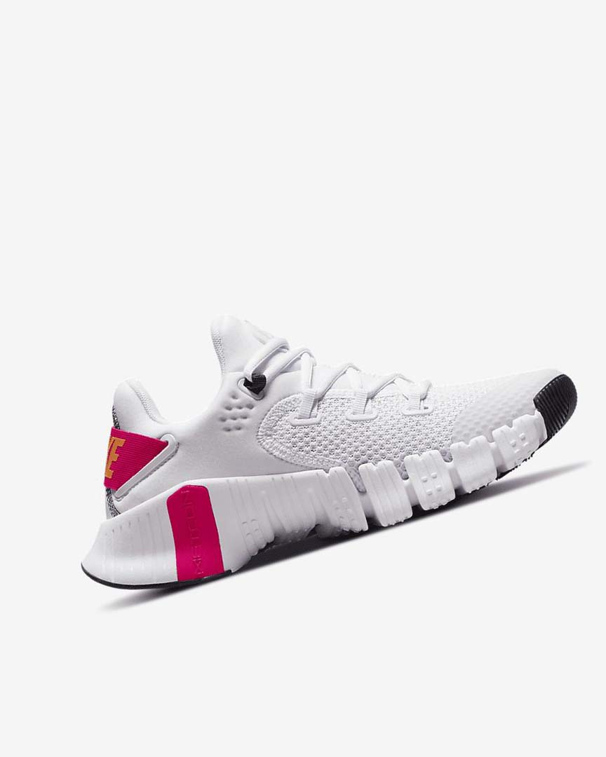 Nike Free Metcon 4 Treningssko Dame Rosa Hvite Dyp Gul | NO2738